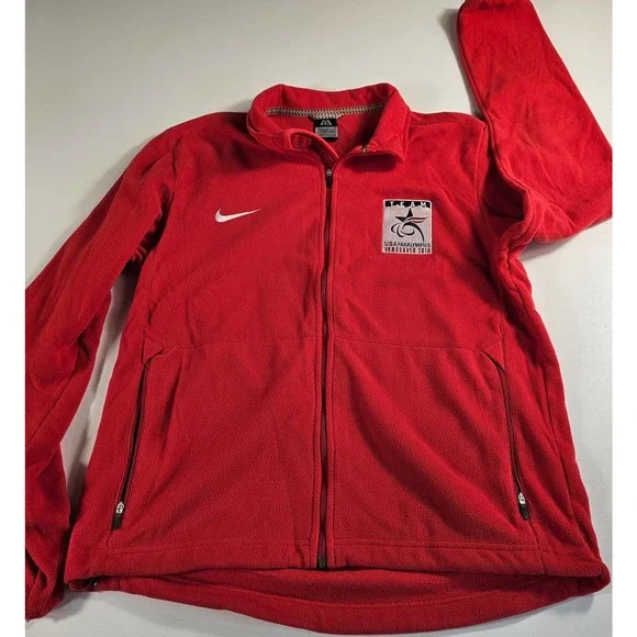 Nike Paralympic Vancouver 2010 zip up fleece size large EUC - Picture 1 of 7